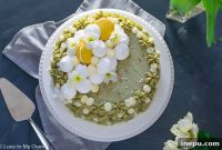 Velvet Matcha Vanilla Cake