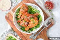 Sticky Sriracha Honey Drumsticks