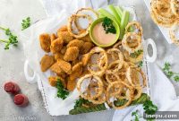 Crispy Oven Rings with Golden Fish Bites