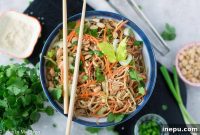 Zesty Sesame Peanut Noodle Bowl