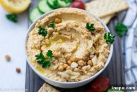Golden Roasted Garlic Hummus