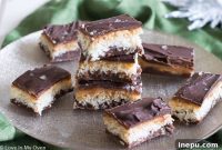 Chewy Coconut Caramel Bars