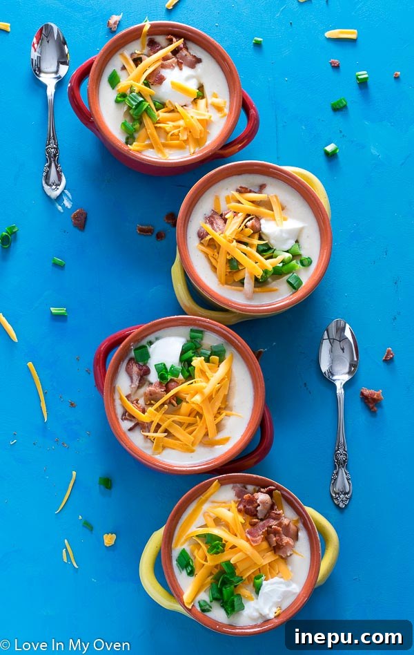 Instant Pot Loaded Cauliflower Soup