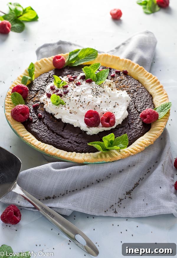 Grain-Free Chocolate Chia Pudding Pie - Decadent and Healthy Dessert