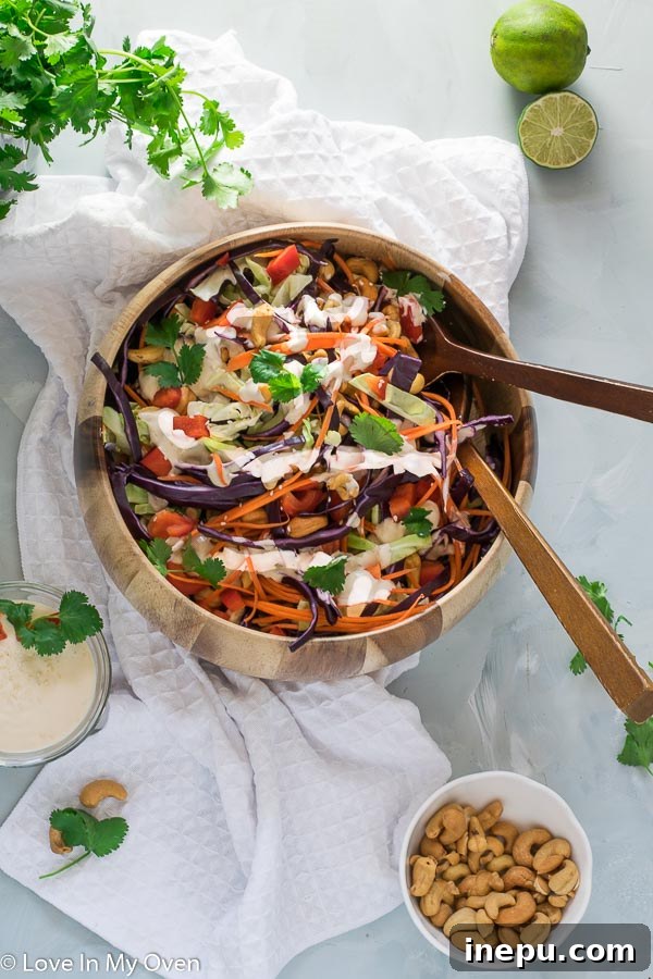 Keto Cabbage Salad with Creamy Dressing