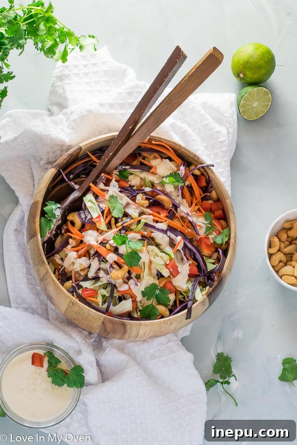 Close up of Keto Cabbage Salad