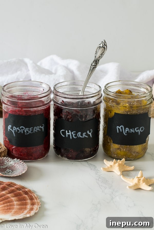 Homemade 3-ingredient chia jam made with fresh berries, perfect for a healthy breakfast.