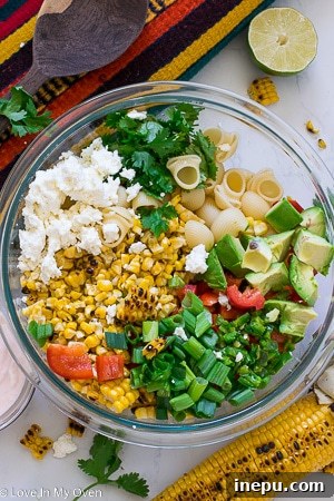 Elote Fiesta Pasta Salad 5 mexican street corn pasta salad