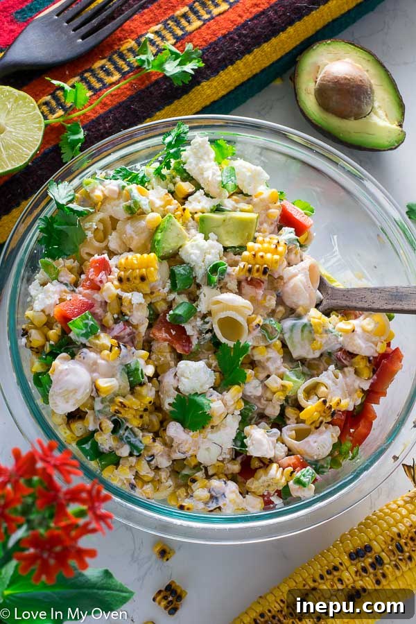Elote Fiesta Pasta Salad 7 mexican street corn pasta salad