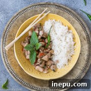 easy thai basil chicken