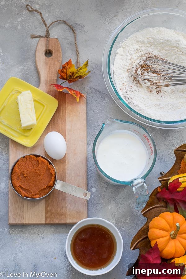 Spiced Buttermilk Pumpkin Pancakes 3 mixing ingredients for buttermilk pumpkin pancakes