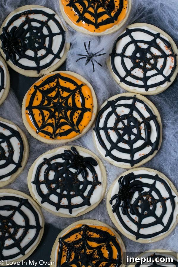 Easy Spiderweb Cream Cheese Cookies for Halloween