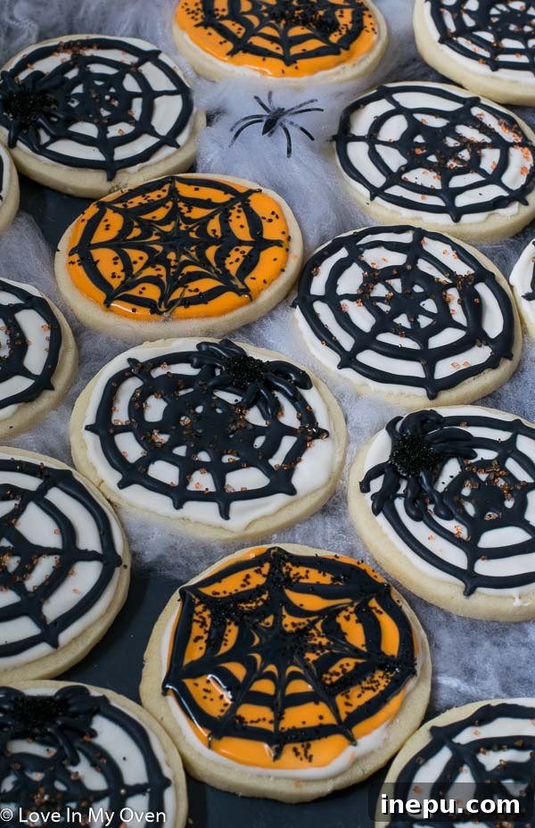 Delicious Cream Cheese Spiderweb Cookies for Halloween