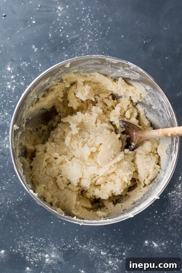 Chilling and Rolling Cream Cheese Cookie Dough