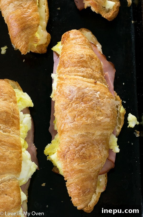 Morning Croissant Delights 3 Homemade breakfast croissants ready to bake