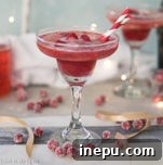 Cranberry Sorbet Champagne Float
