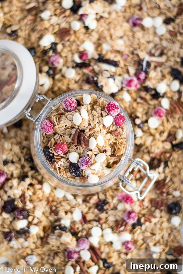 cranberry pecan granola