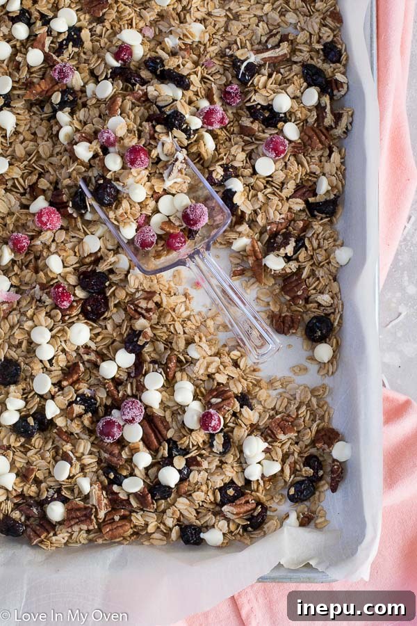cranberry pecan granola