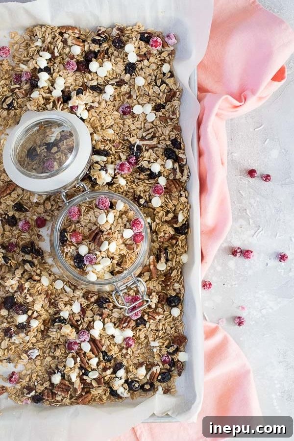 cranberry pecan granola