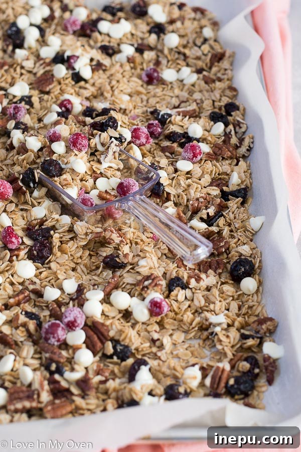 cranberry pecan granola