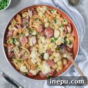 veggie and sausage pasta skillet
