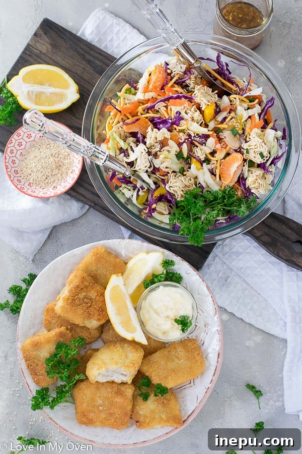 Crispy Ramen Salad Delight 3 Crunchy Ramen Noodle Salad with mandarin oranges