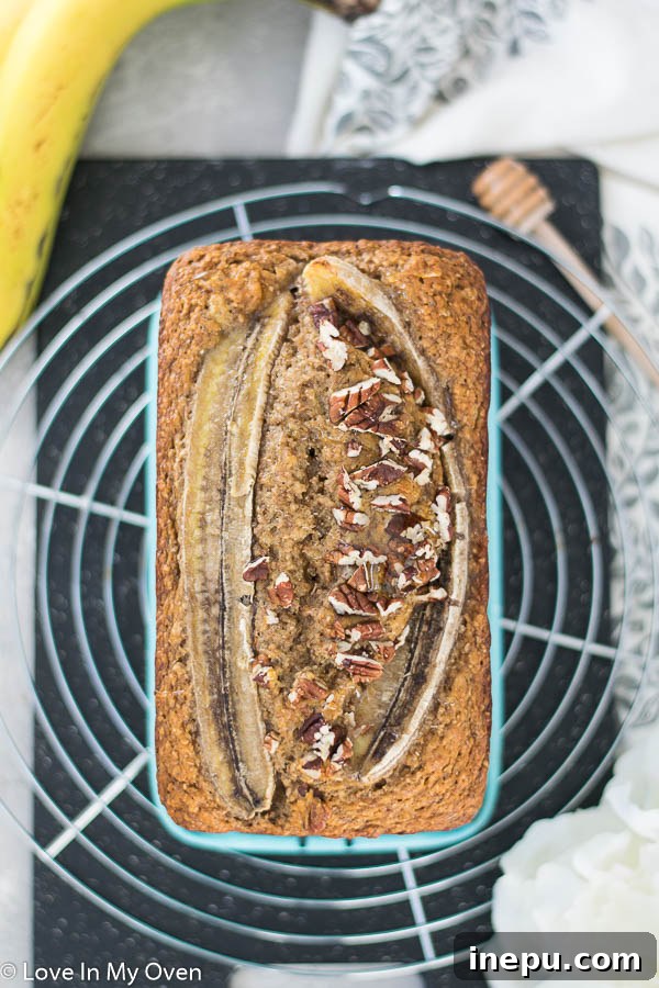 Wholesome Banana Loaf 2 healthier whole wheat banana bread