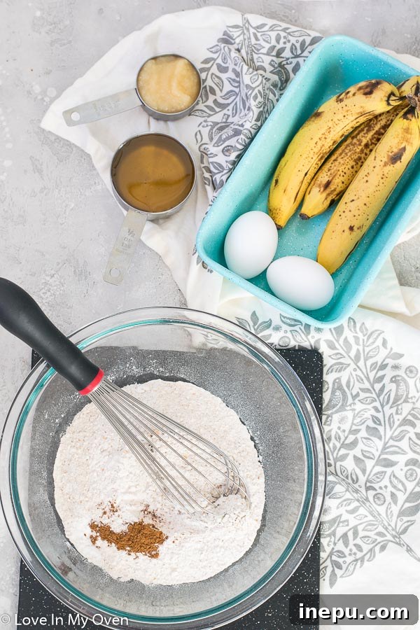 Wholesome Banana Loaf 4 ingredients for healthier banana bread