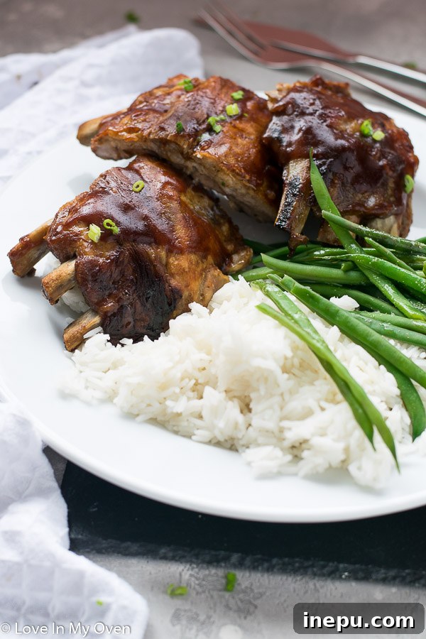 Melt-in-Your-Mouth Slow Cooker Ribs 3 Saucy slow cooker ribs ready for the broiler