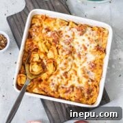 cheesy tortellini bake