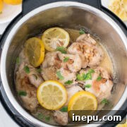 Instant Pot Lemon Garlic Chicken Thighs