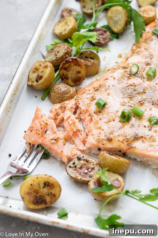 maple dijon salmon with crispy glaze