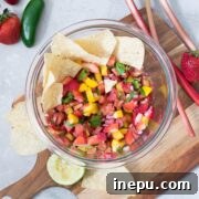 strawberry rhubrab salsa