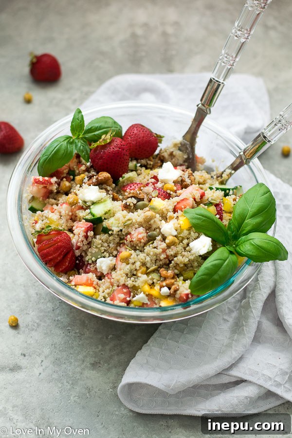 strawberry quinoa salad