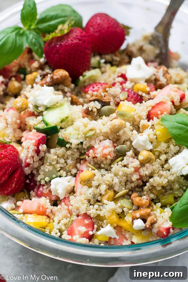 strawberry quinoa salad
