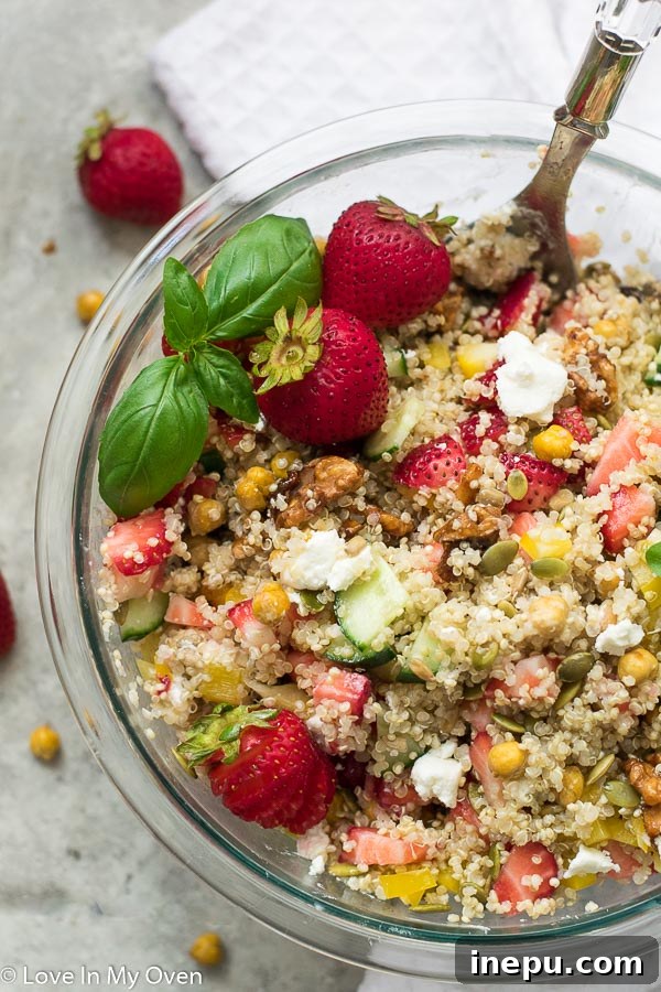 strawberry quinoa salad
