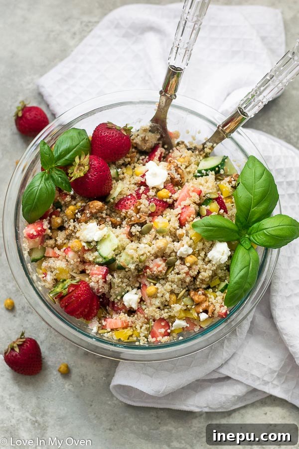 strawberry quinoa salad