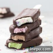 chocolate dipped ice cream bars