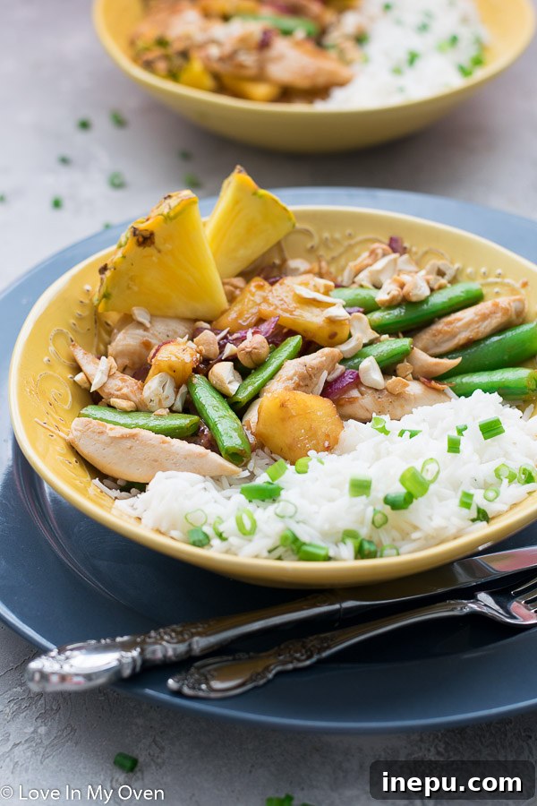 Golden Pineapple Chicken Stir-Fry 2 Delicious and easy chicken and pineapple stir fry from Hello Fresh, ready in under 30 minutes. A perfect weeknight meal.