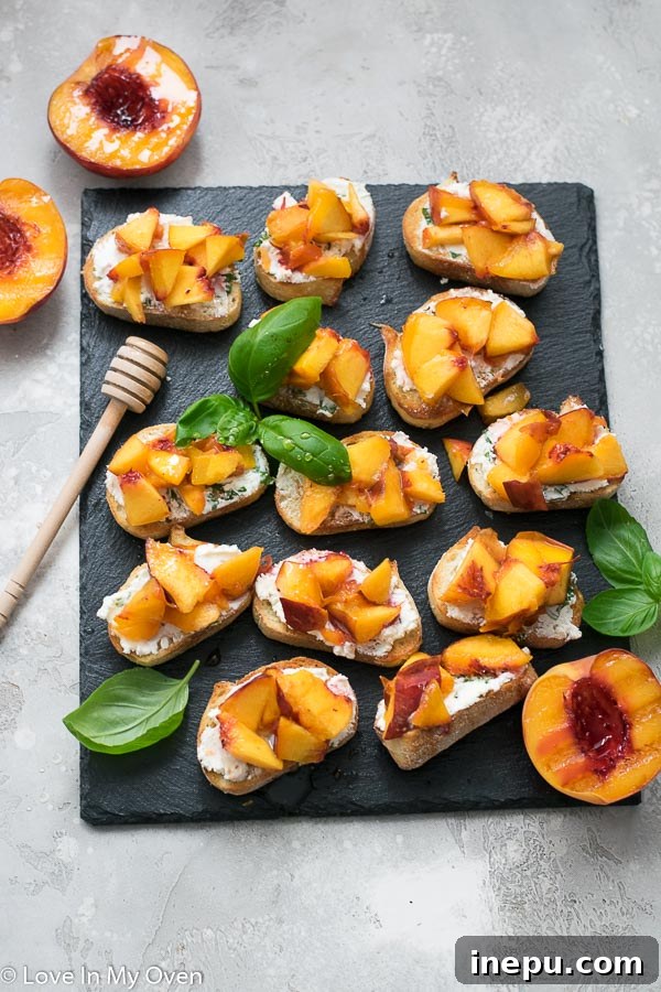 Grilled Peach Crostini: A Perfect Savory Summer Appetizer
