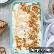 salted caramel pretzel ice cream