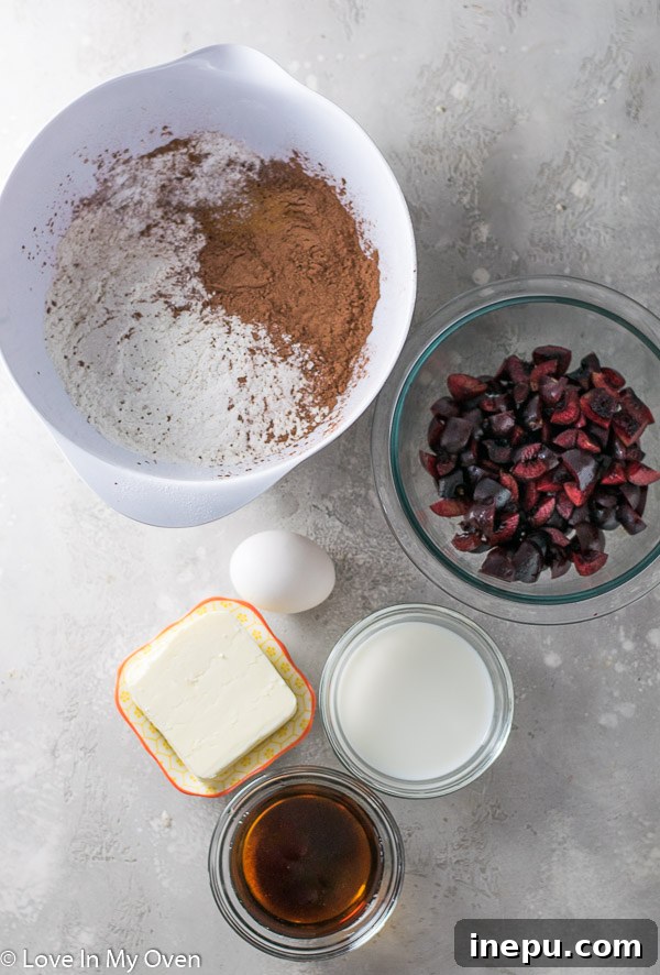 Decadent Chocolate Cherry Scones 5 Grated frozen butter being cut into dry ingredients for scone dough