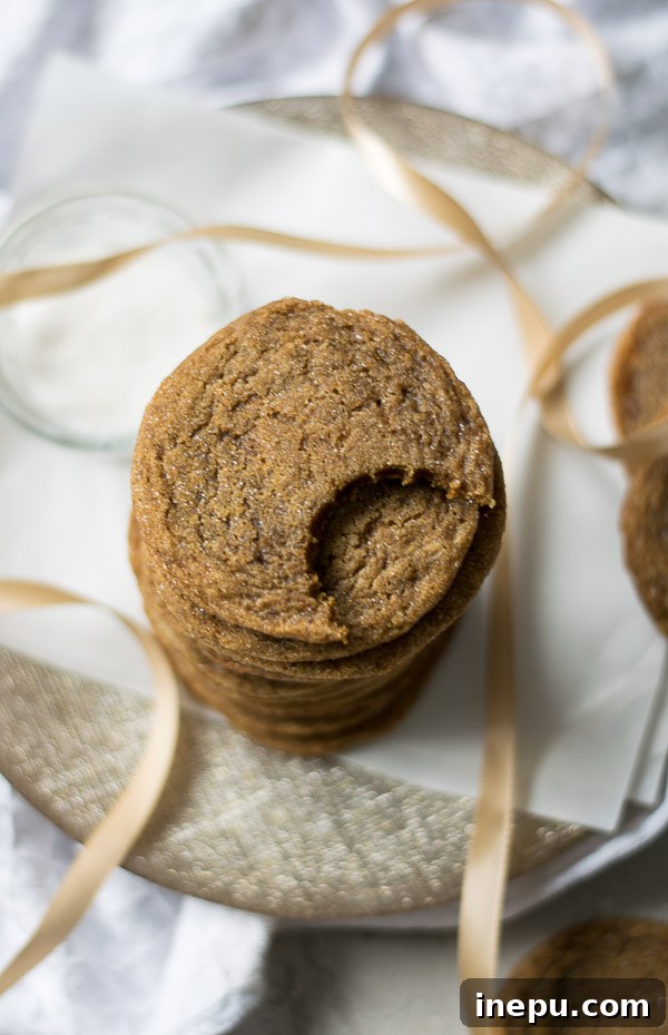 Spiced Molasses Ginger Chews 9 chewy ginger molasses cokoies
