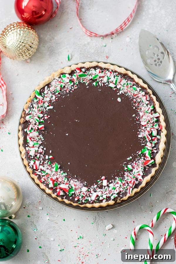 Decadent Grain Free Peppermint Chocolate Tart 2 Rich Grain-Free Peppermint Chocolate Tart for Christmas