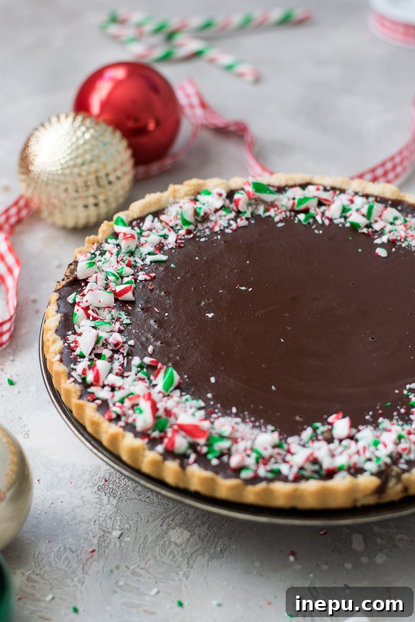 Decadent Grain Free Peppermint Chocolate Tart 3 Delicious Grain-Free Peppermint Chocolate Tart