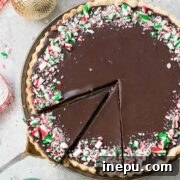Grain-Free Peppermint Chocolate Tart for the Holidays