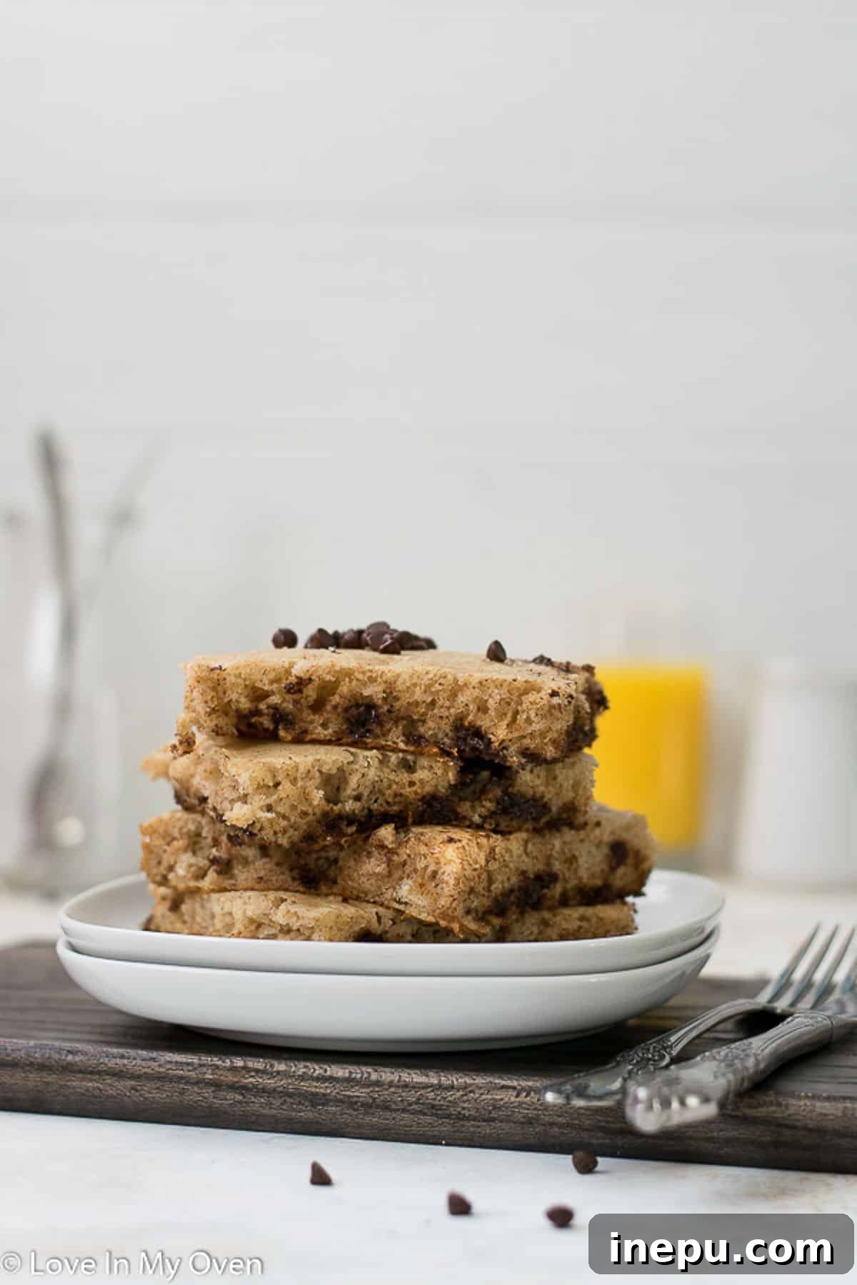Delightful Chocolate Chip Baked Pancakes on a Sheet Pan