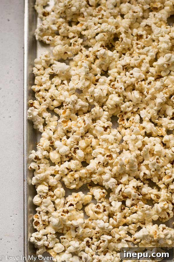 Guilt-Free Caramel Popcorn 6 Caramel mixture thickening on the stove