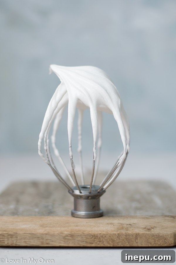 Meringue ready to be shaped