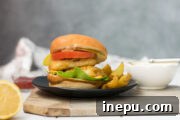 crispy fish burgers